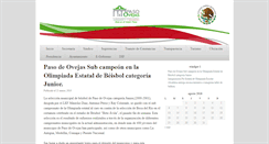 Desktop Screenshot of pasodeovejas.gob.mx
