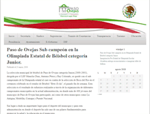 Tablet Screenshot of pasodeovejas.gob.mx